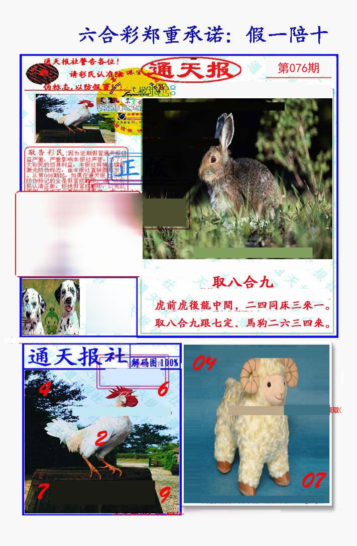 假一陪十通天报