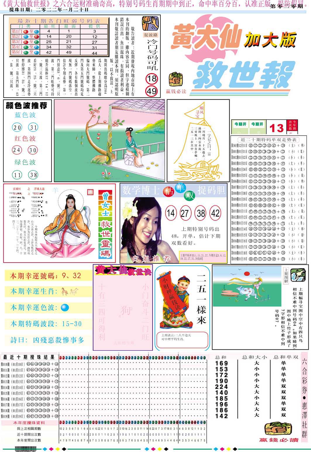 黄大仙救世A加大版