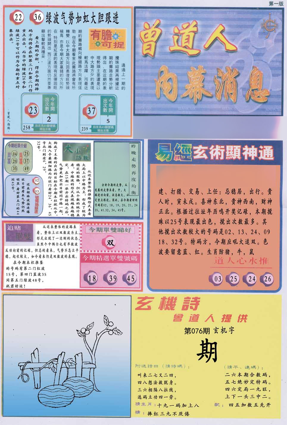 曾道人内幕消息A