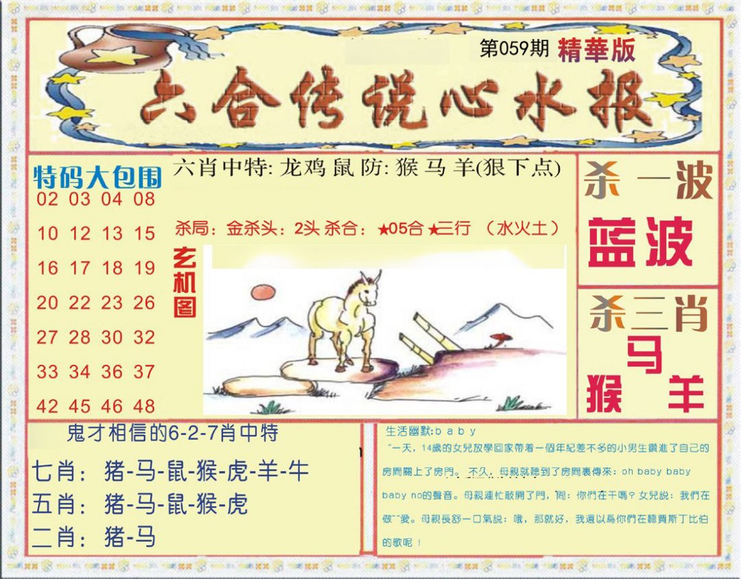 六合传说(心水版)