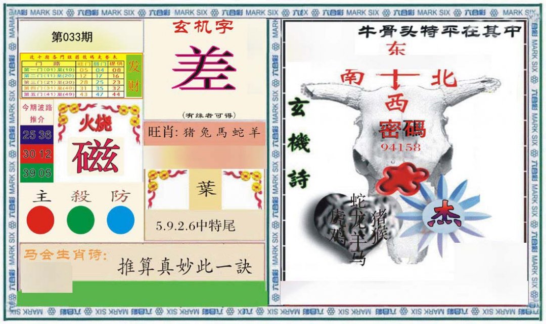 六合救世报+牛头报