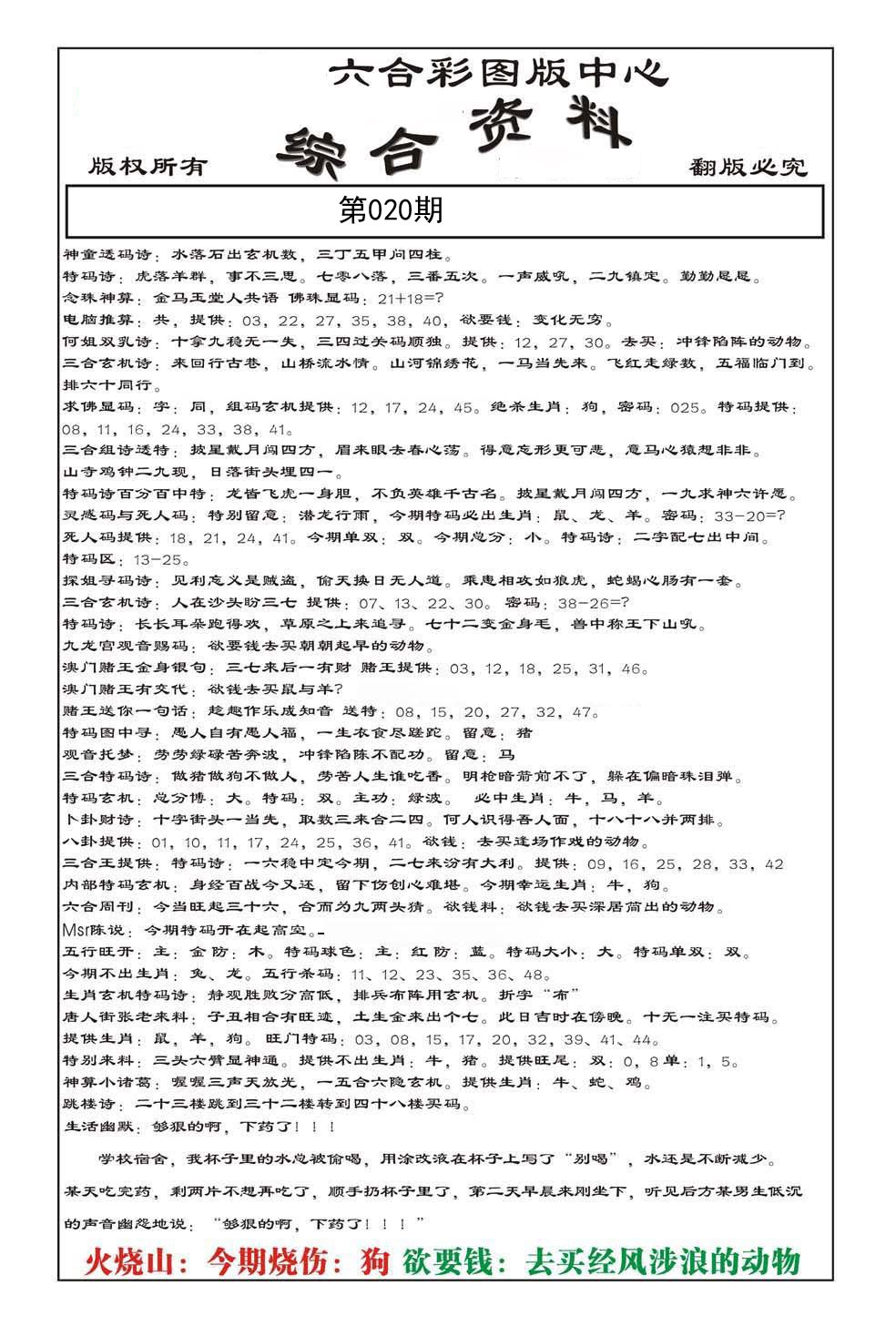 内部综合资料(特准)