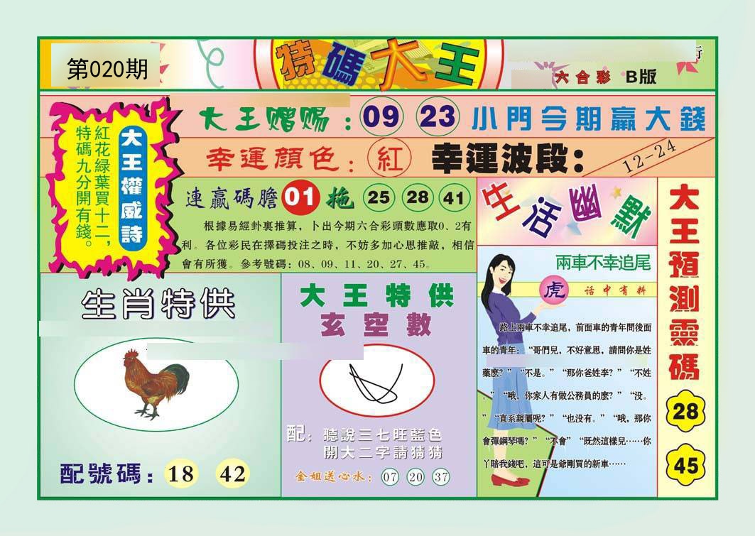 特码大王B（新）