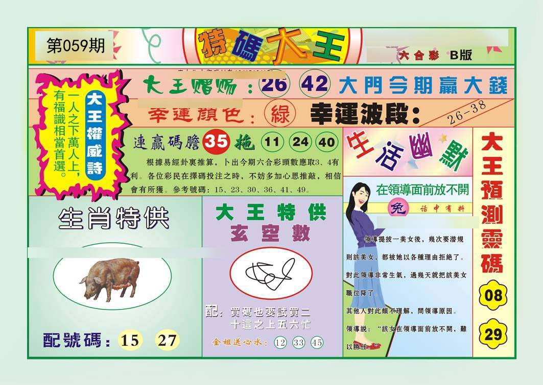 特码大王B（新）