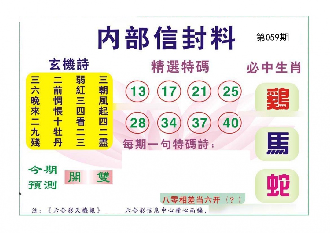 内部信封料（新）