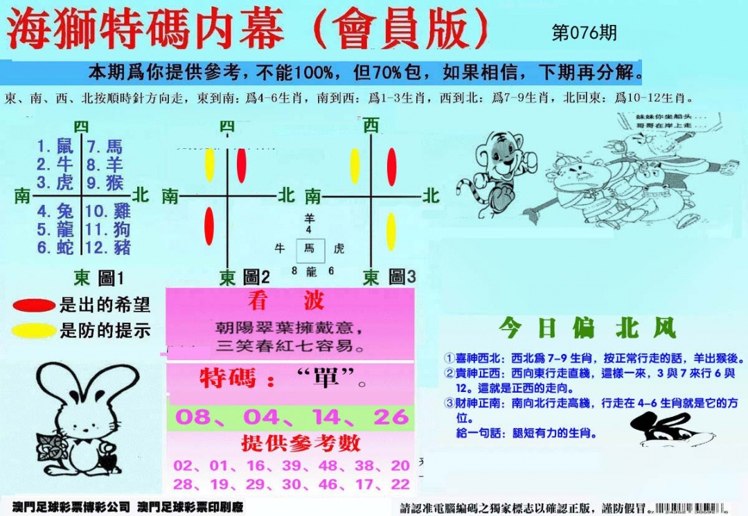 另版海狮特码内幕报