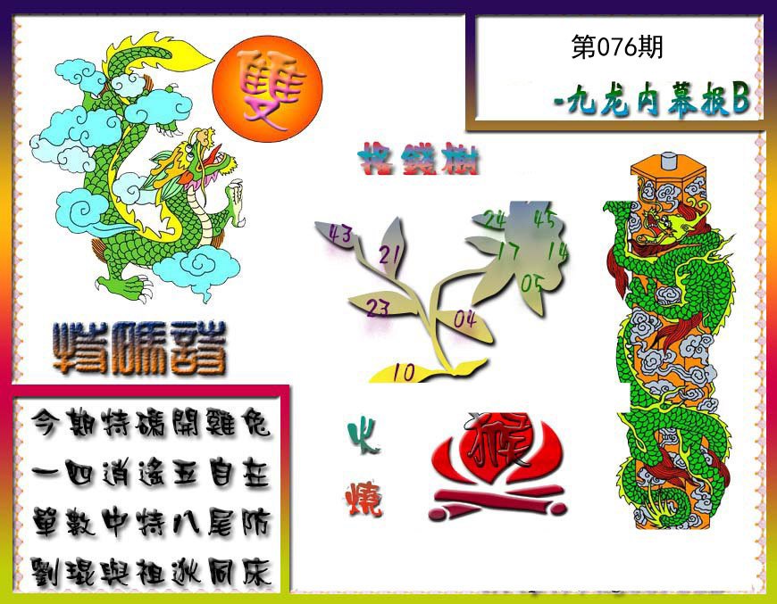 九龙内幕特肖图a