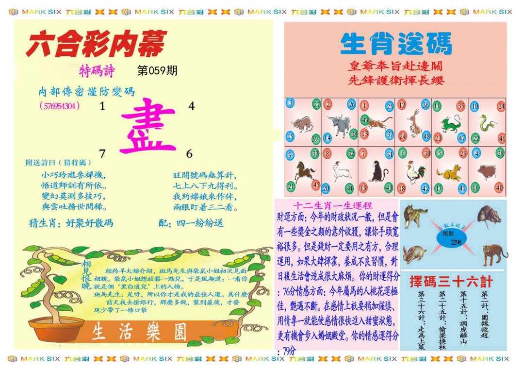 马经内幕B(新推荐)