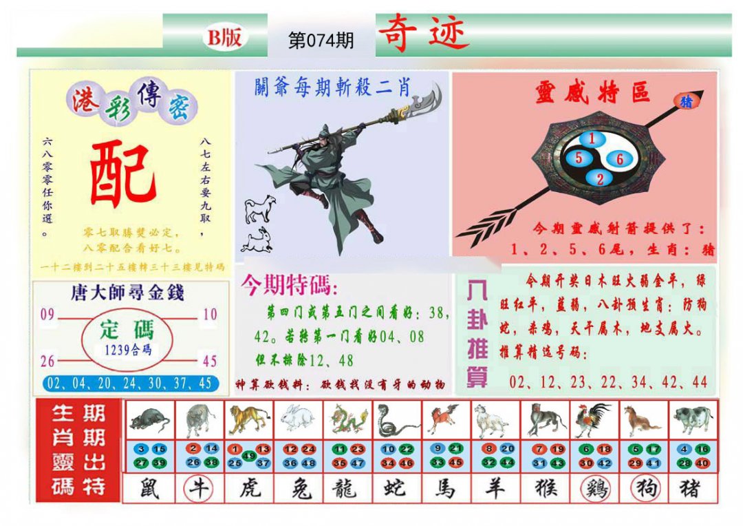 马经奇迹B(新推荐)