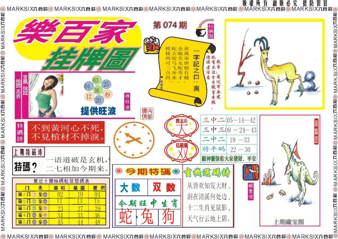 乐百家挂牌图记录