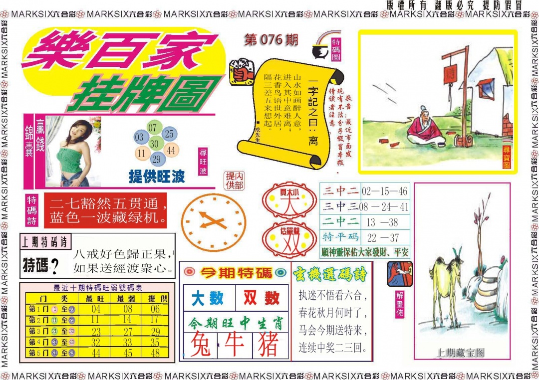 乐百家挂牌图记录